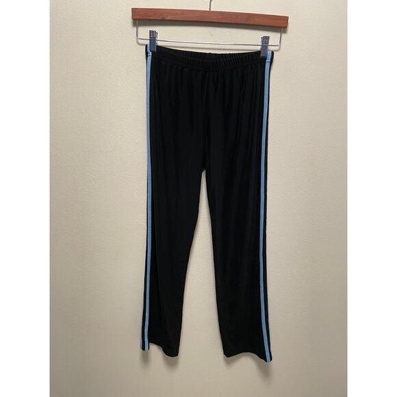 Vintage Calli USA Womens Track Pants Medium Black Stretch Pull On Flare Leg Y2K - Picture 1 of 7